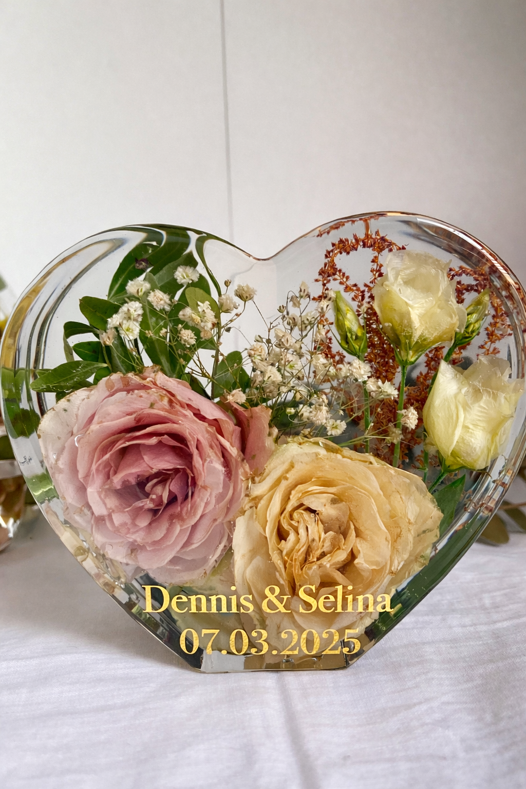 Brautstraußkonservierung Herz
