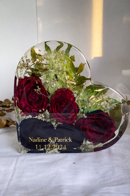 Brautstraußkonservierung Herz