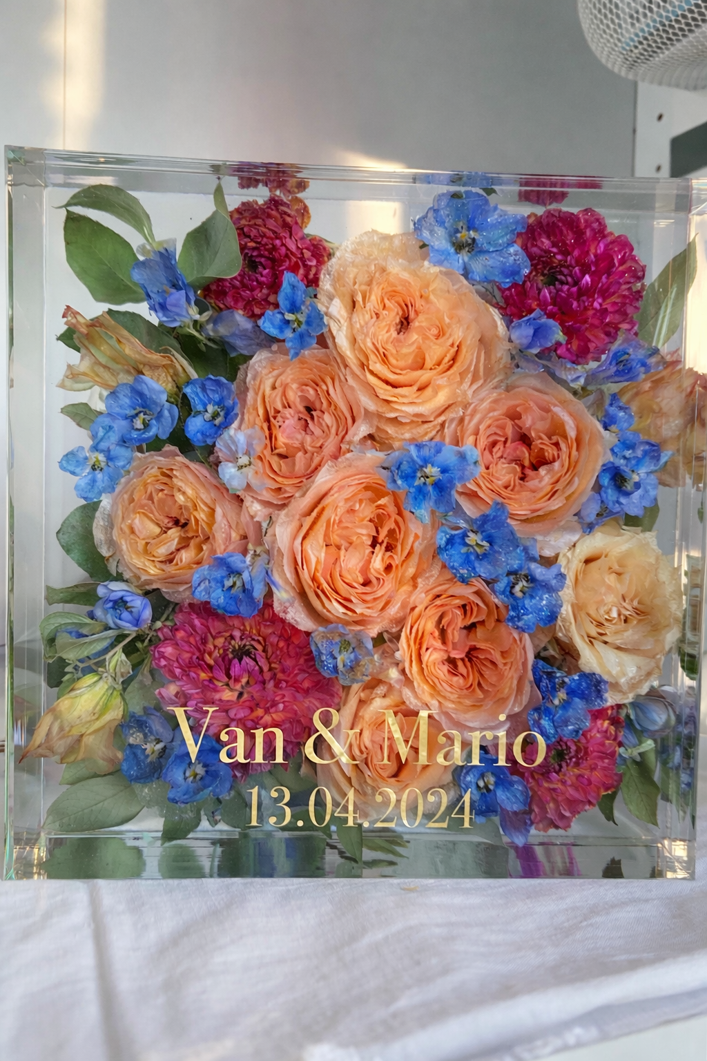 Brautstraußkonservierung Quadrat