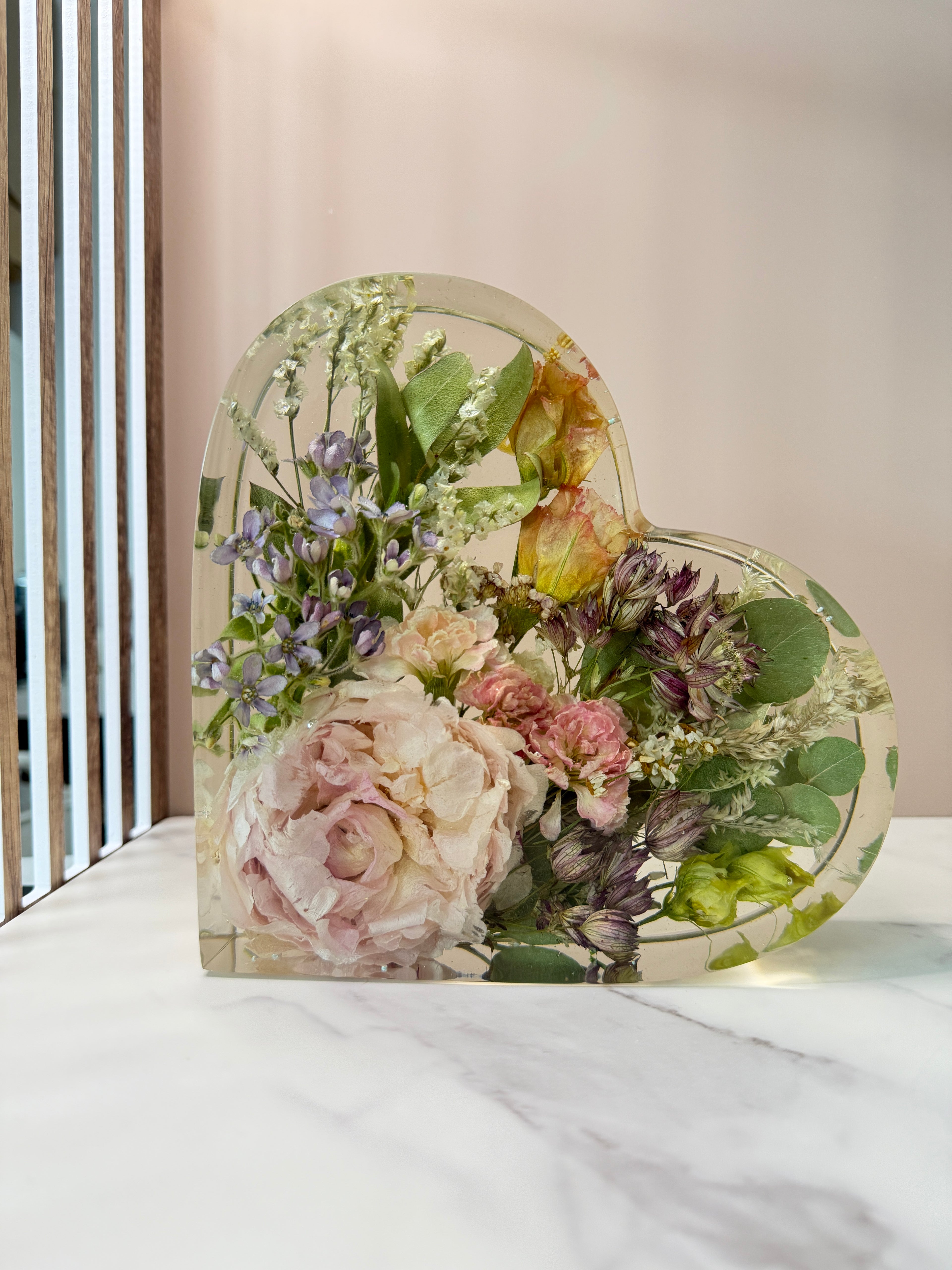 Brautstraußkonservierung Herz