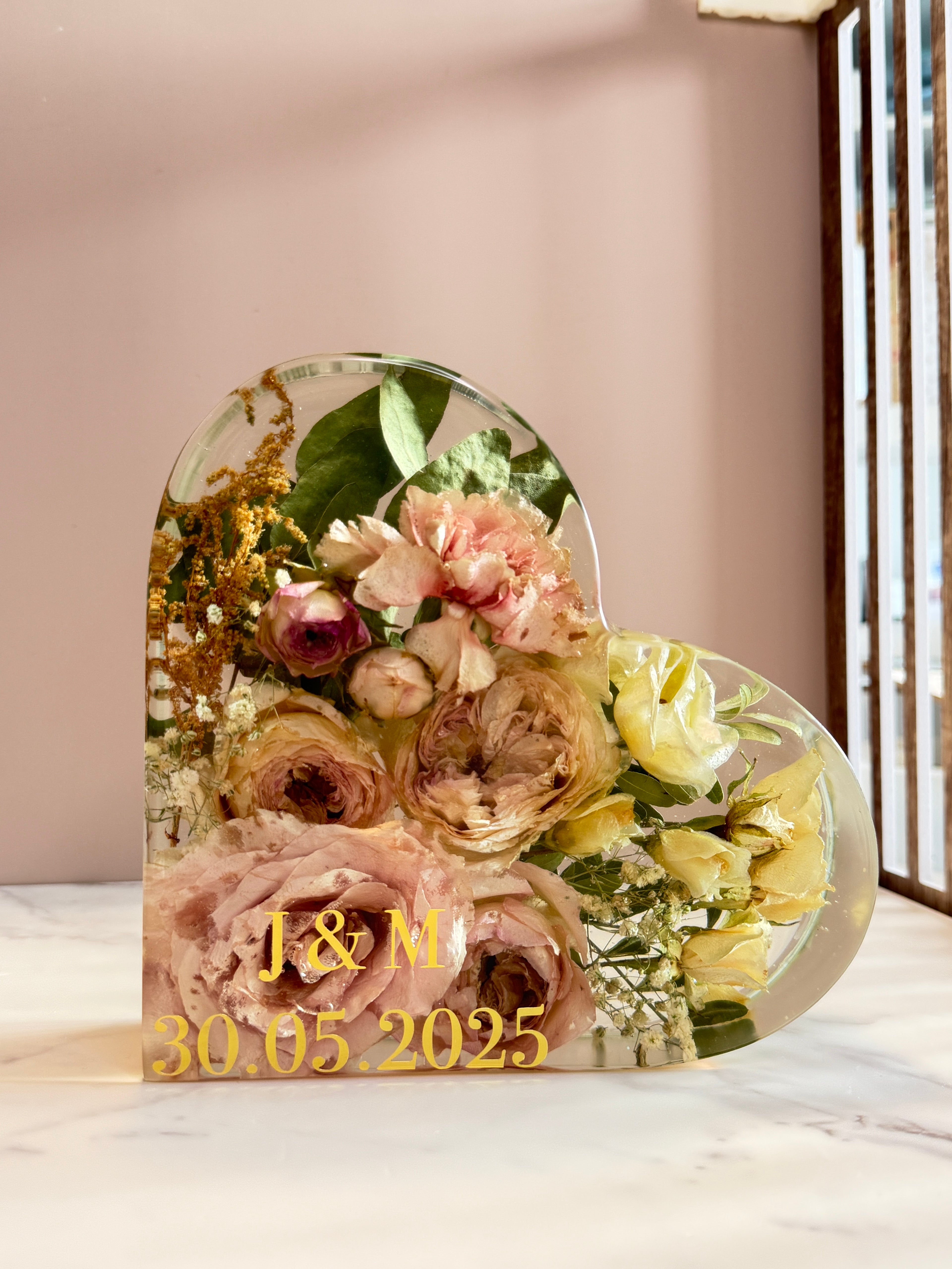 Brautstraußkonservierung Herz